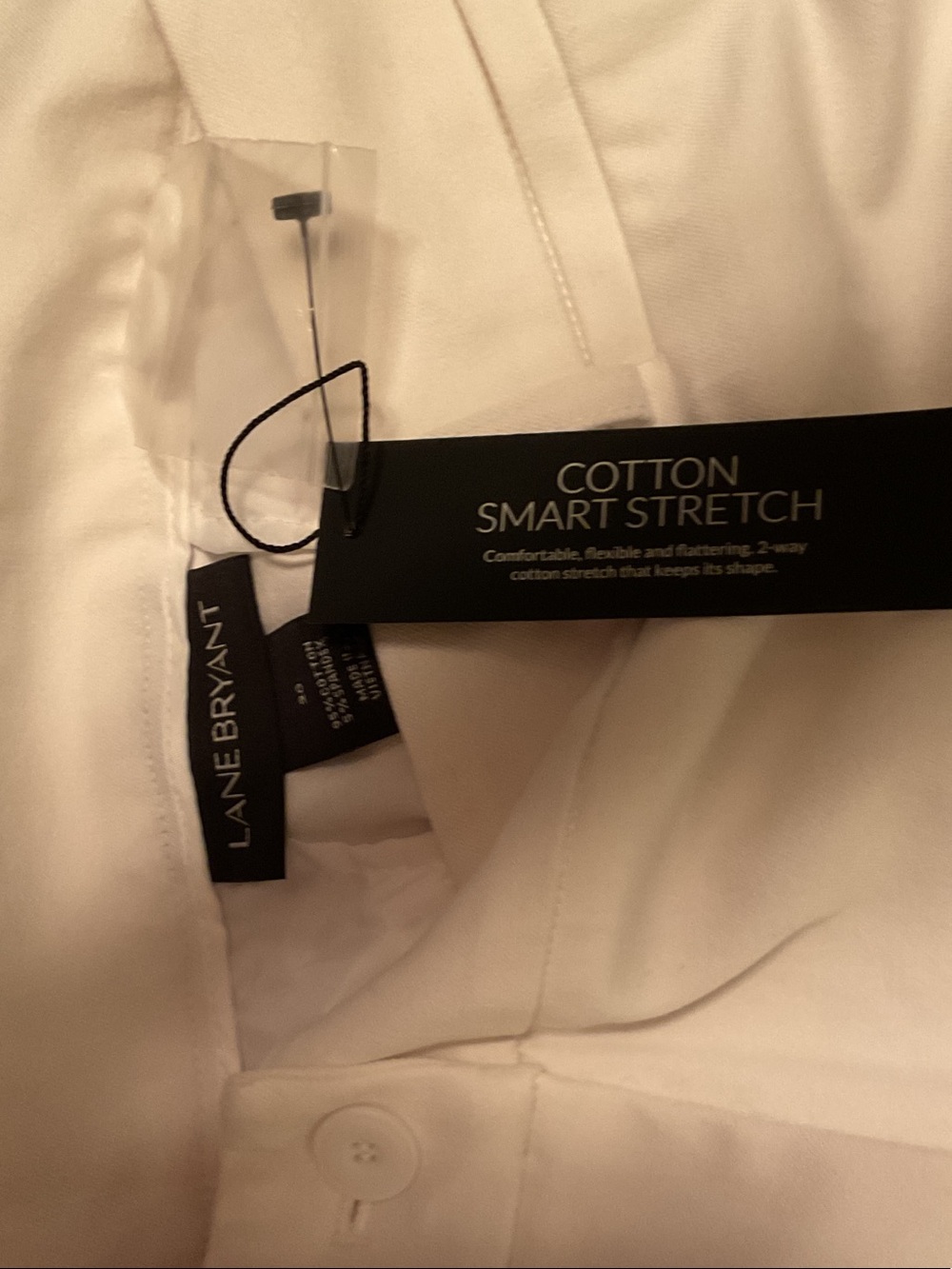 Lane Bryant White Cotton Smart Stretch pant. The Lena pant - Picture 4 of 5